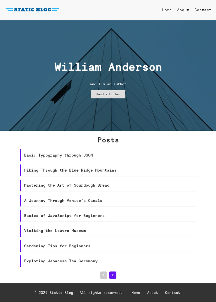 Home Page - Light Mode